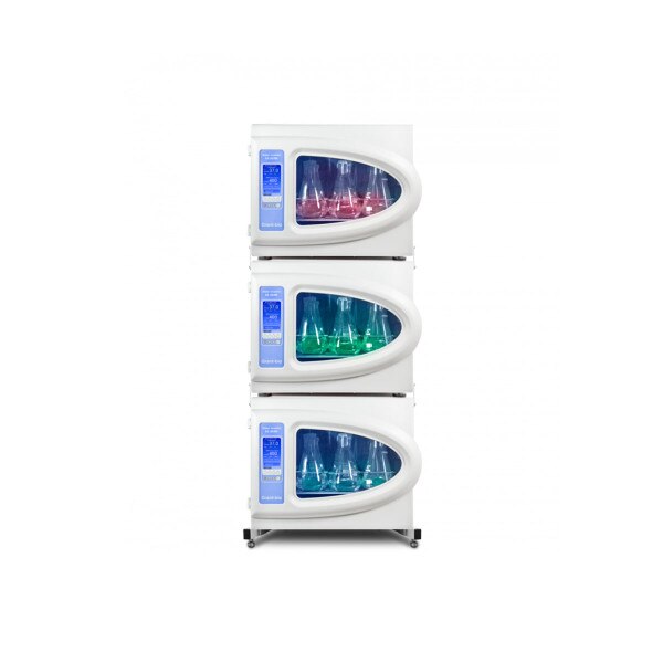 Orbital shaker-incubator, stacked